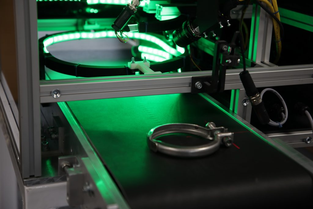 Clamp Vision Inspection System Vision System with green light
